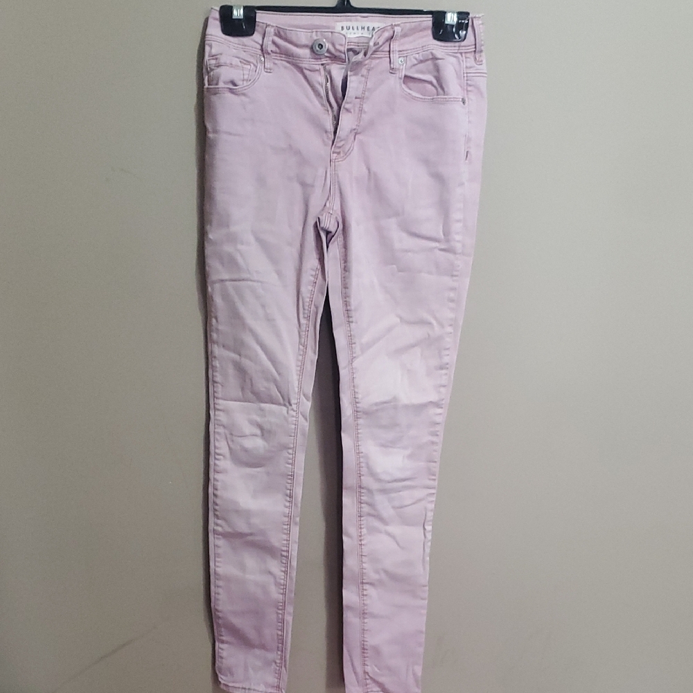 Bullhead Light Pink Women's High Rise Skinny Jeans - Size 3